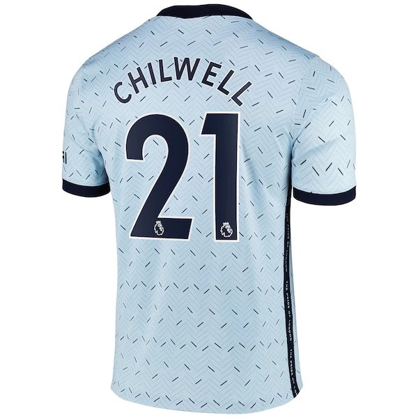 Camiseta Chelsea NO.21 Chilwell Segunda equipo 2020-2021 Azul
